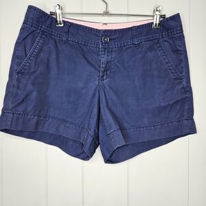 Lilly Pulitzer Callahan Shorts Size 4 Navy Blue Casual Women's